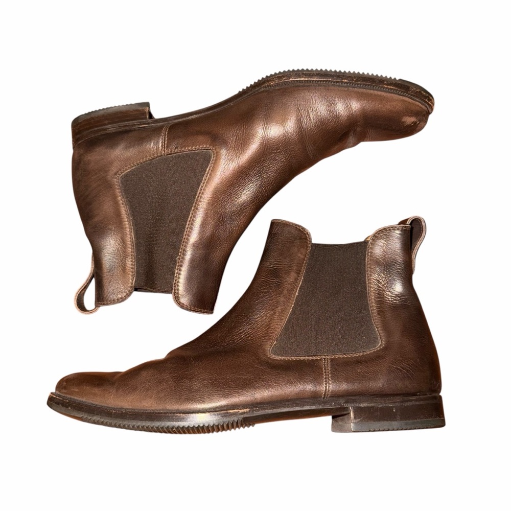 Neiman Marcus Dark Brown‎ Leather Boots ilga women’s size 7.5